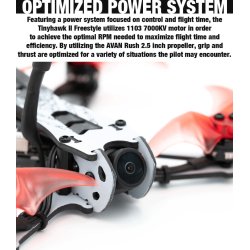 Tiny Hawk Freestyle II, FPV Quadcopter (BNF til FrSky D8).