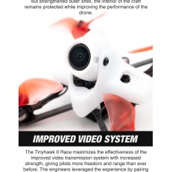 Tiny Hawk II RACE, FPV Quadcopter (BNF til FrSky D8).