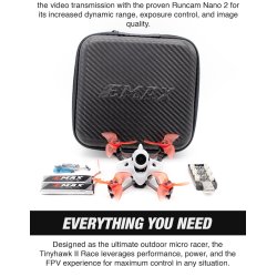 Tiny Hawk II RACE, FPV Quadcopter (BNF til FrSky D8).