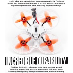 Tiny Hawk 3, FPV Quadcopter (BNF til FrSky D8).
