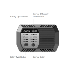SkyRC e455 AC lader med 1 kanal. 1 x 50W.