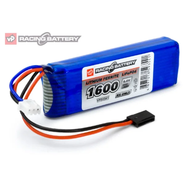 Receiver Battery Li-Fe 6,6V 1600mAh Flat