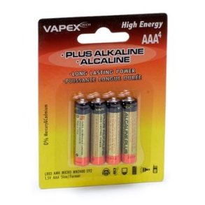 Plus Alkaline Batteries AAA (4)
