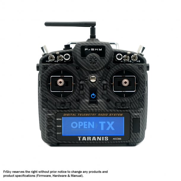 Taranis X9D Plus SE-2019 Carbon ACCST/ACCESS-sender. Husk at bestille batteri.