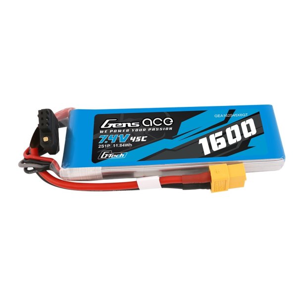 Gens ace G-Tech 1600mAh 7,4V 45C 2S1P XT60