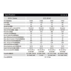 Dualsky ECO 2814C V2, 1330KV