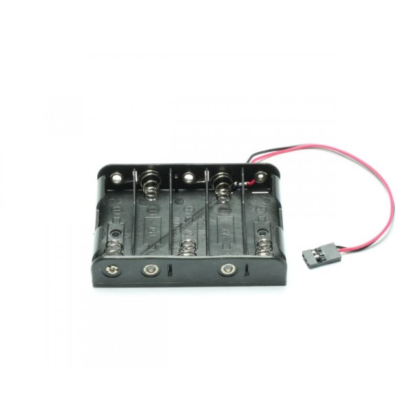 Batterie box 5 x AA, flad med JR servostik