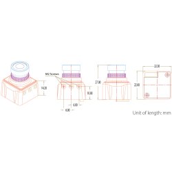 RunCam Swift Mini-2, 2,1 mm FPV kamera i sort plastikhus.