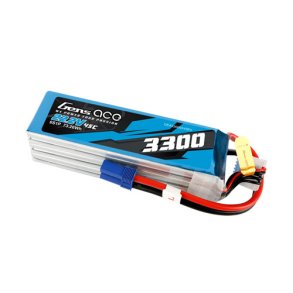 Gens ace 3300mAh 22.2V 45C Lipo batteri, EC5 stik.