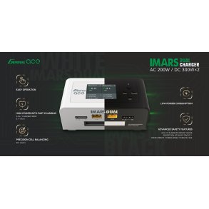 GensAce Imars Dual Channel AC200W/DC300Wx2 Smart Balance RC Charger