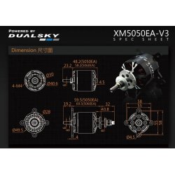 Dualsky XM5050EA-12 V3, 610KV