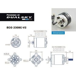 Dualsky ECO 2308C V2,-1500KV