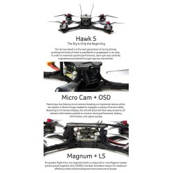 UDGET. Hawk 5, 5" propeller FPV Quadcopter (BNF).