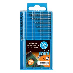 Bor fra 0,3mm til 1,6mm, 20 stk. (M.6100).