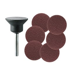 Backing pad + 6 sanding discs