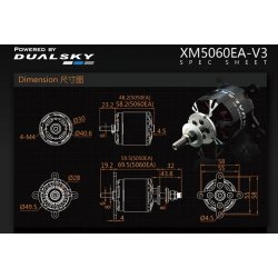 Dualsky XM5060EA-10 V3, 490KV