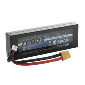 Redox 5000 mAh 7,4V 50C Hardcase - car LiPo pack