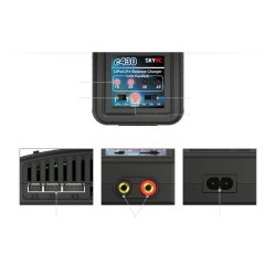 SkyRc E430 LiPo/Life Afbalanceringslader 2-4S 220V