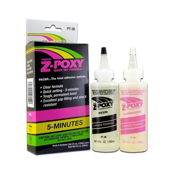 Z-Poxy 5 minutters epoxy 236,5 ml.