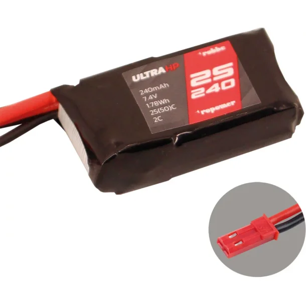 POWER ULTRA HP 240mAh 7,4 Volt 2S 25(50)C Lipo Batteri