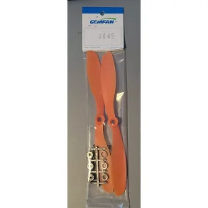 Gemfan 8x4,5 orange plastik propelst, 1 stk. CW og 1 stk. CCW.