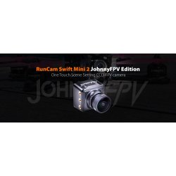 RunCam Swift Mini-2, 2,1 mm FPV kamera i sort plastikhus.