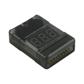 YUKI LiPo checker 1-8s in a plastic case adjustable